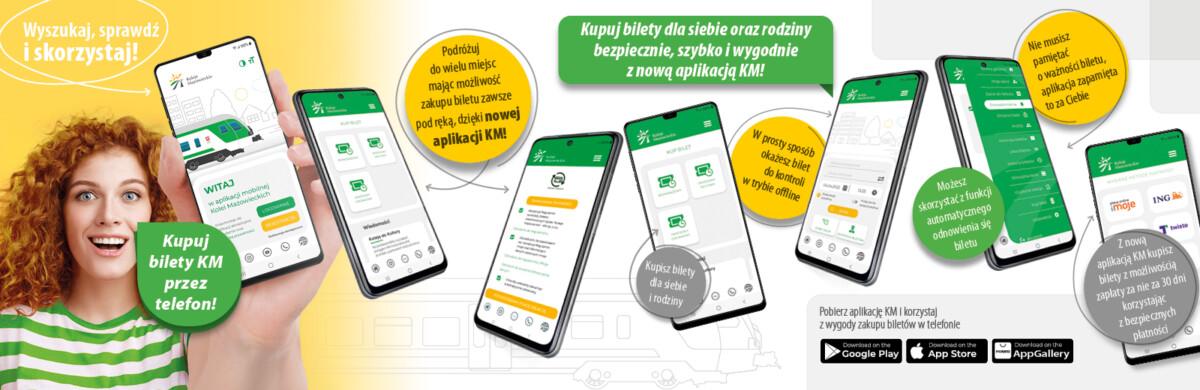 Baner reklamujący aplikację