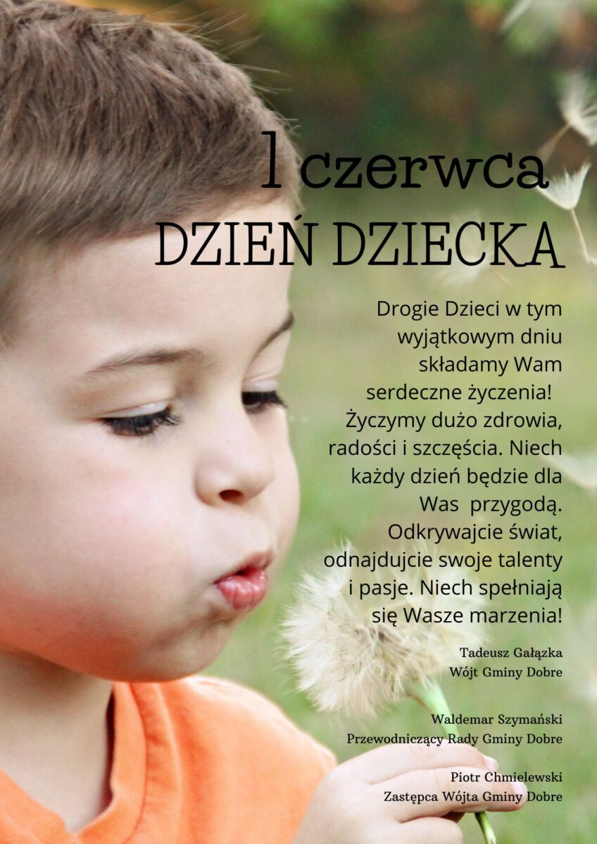 Kartka z życzeniami z okazji dnia dziecka