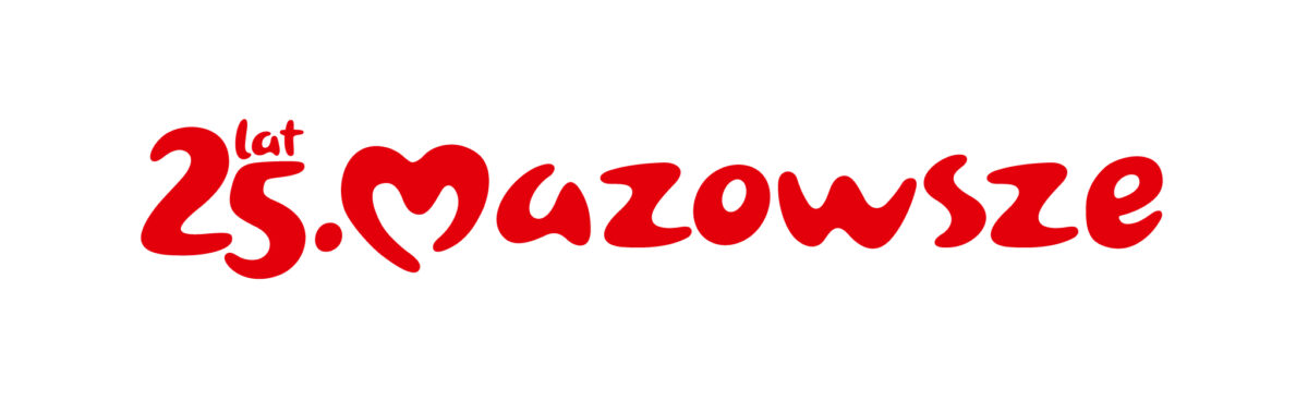 Na obrazku widać czerwone logo z napisem "25 mawowieze". Wygląda na to, że może być to logo wydarzeń, firmy lub marki.