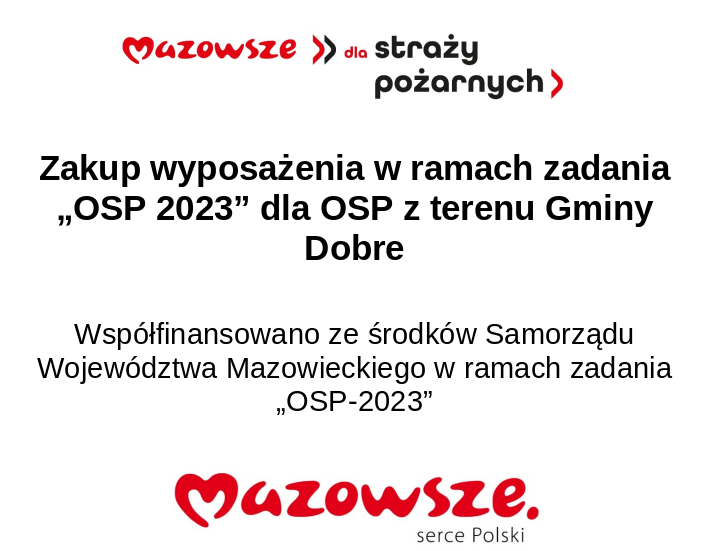 Baner z logami mazowsza i tytułem dofinansowania