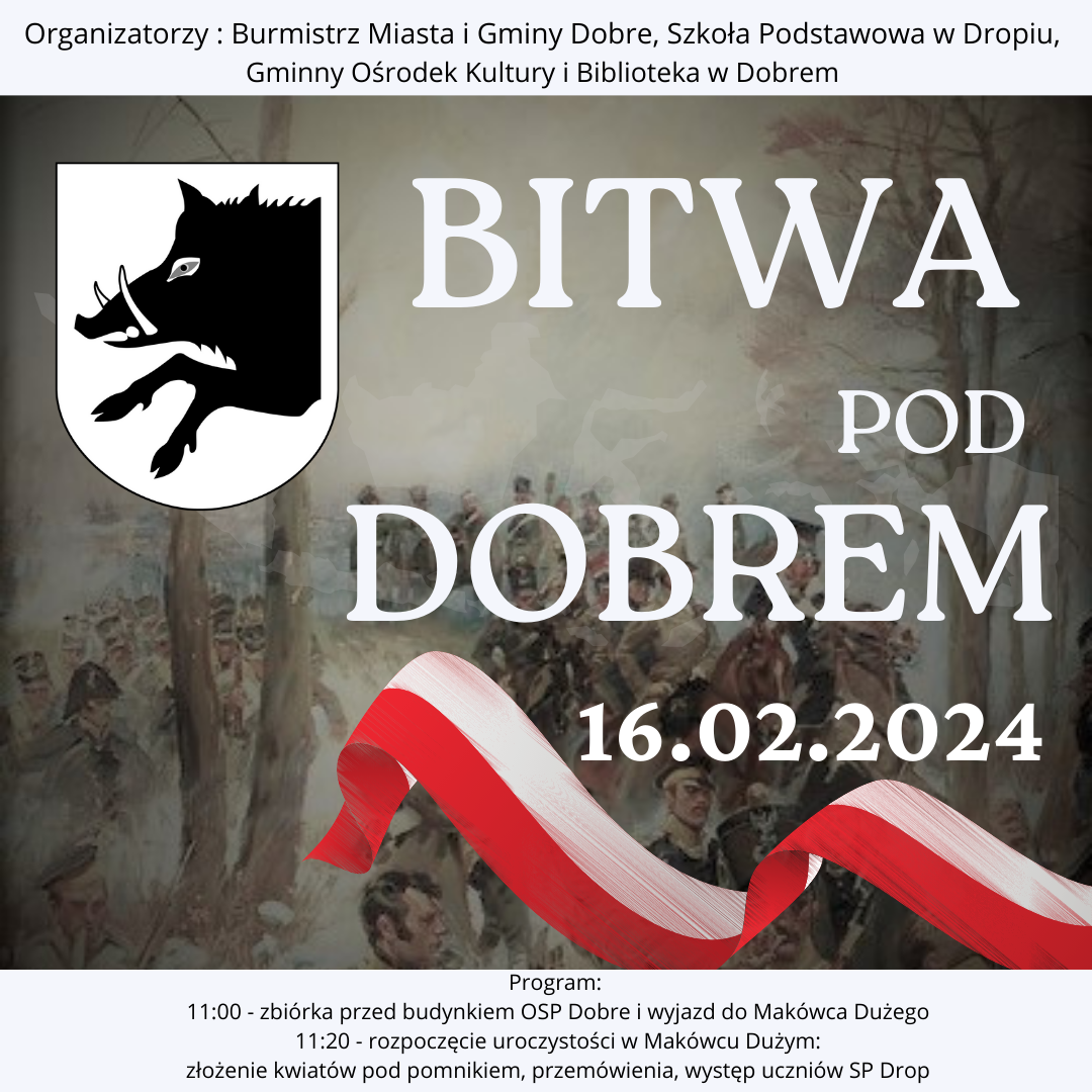 flaga biało czerwona obraz bitwa las